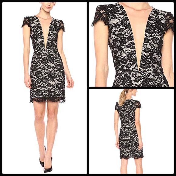 Dress the Population Dresses & Skirts - DRESS THE POPULATION ♠️ Cecilia Illusion Mini NWT